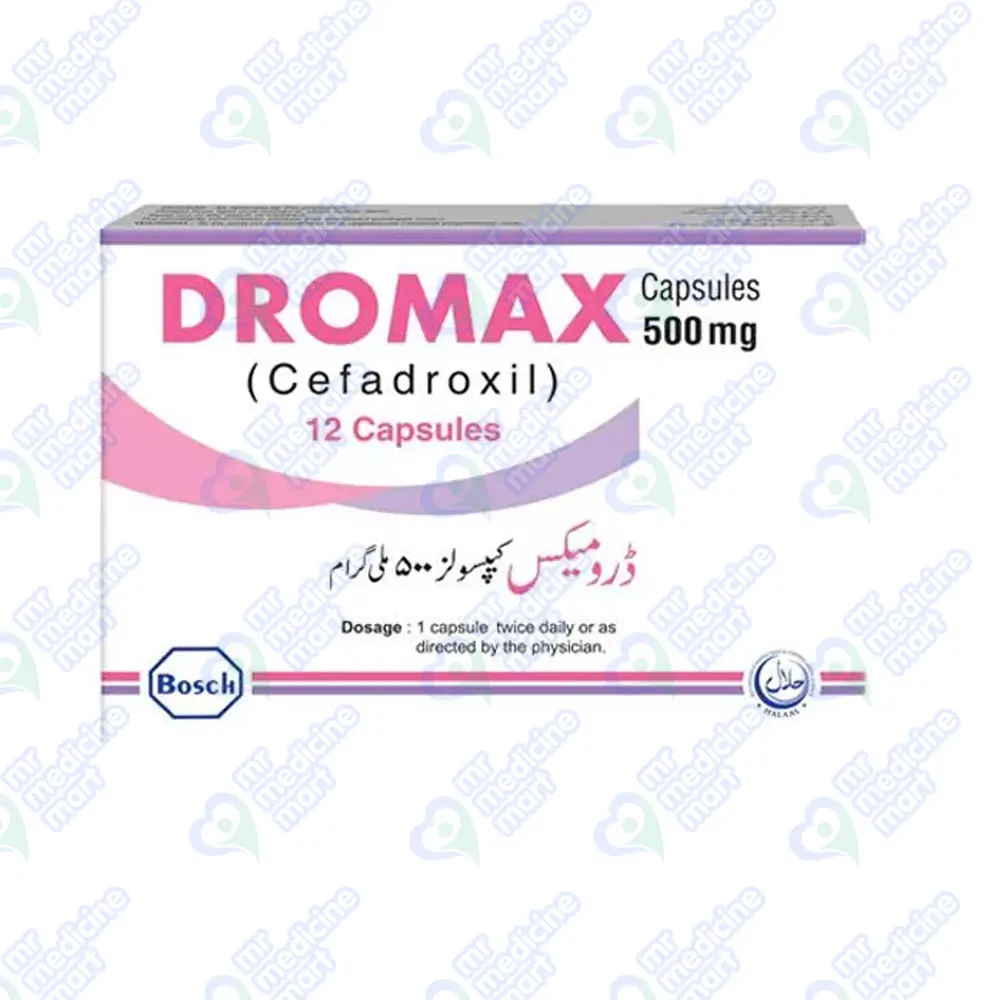 Dromax 500mg Capsules 12's