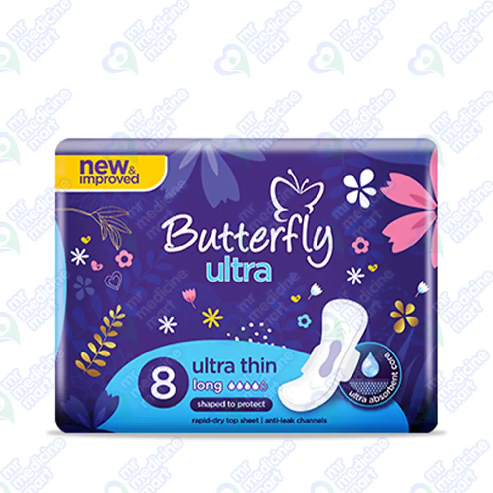 Butterfly Ultra Thin Long Pad 8's