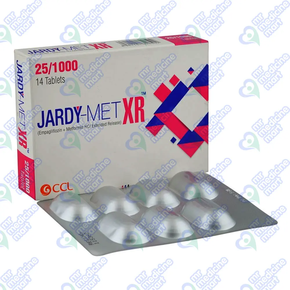 Jardy Met XR 25/1000mg Tablet 14'S