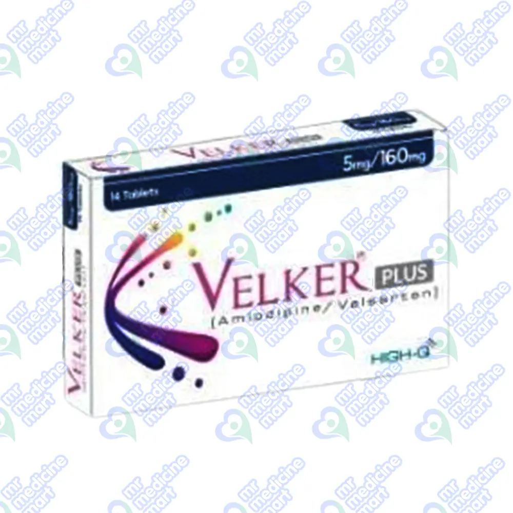 Velker Plus 5mg/160mg Tablets 14's