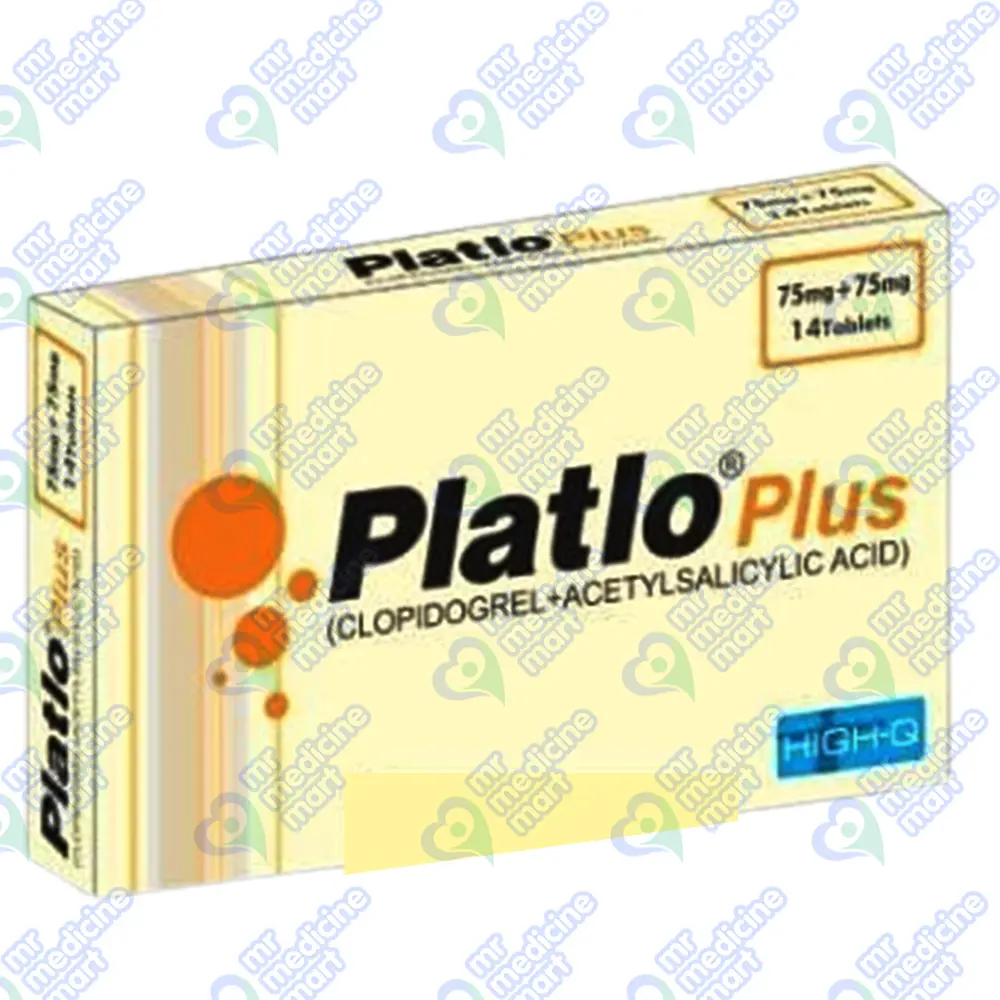 Platlo Plus 75mg/75mg Tablet 14's