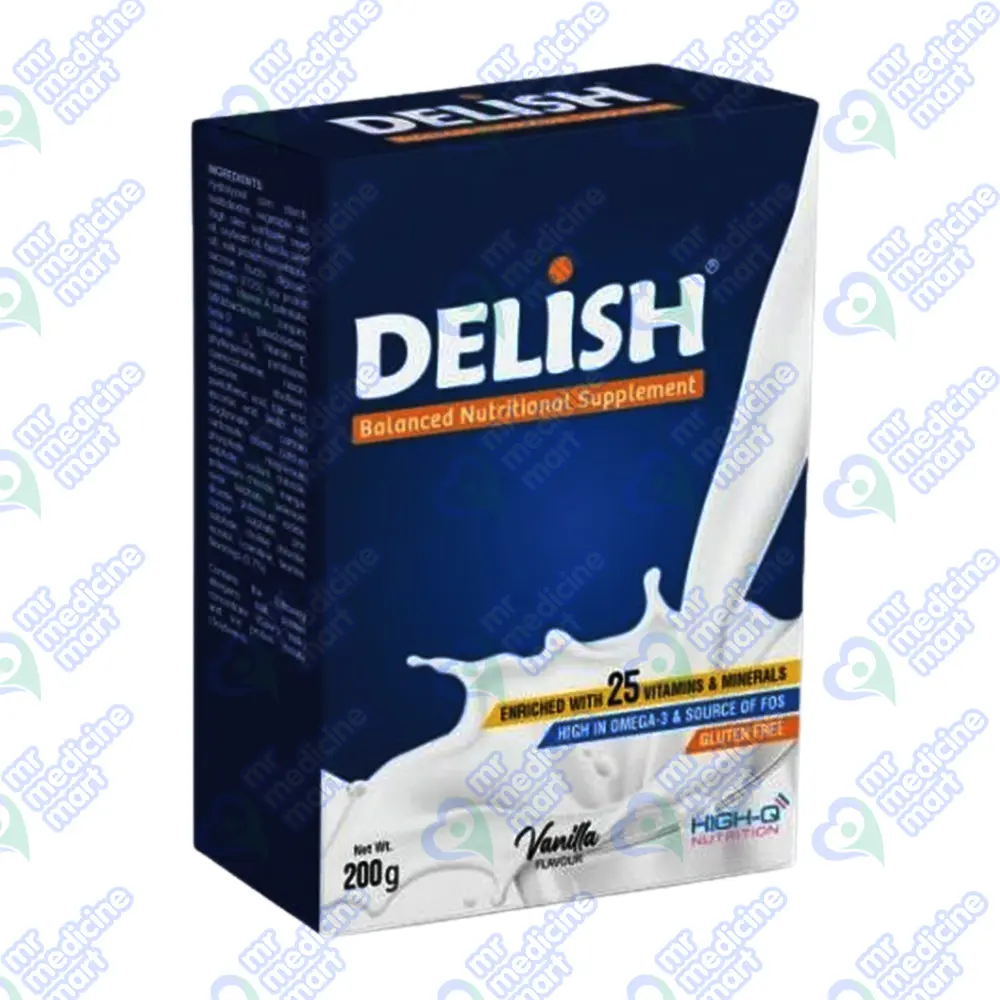 Delish Vanilla Milk Powder Box 200g