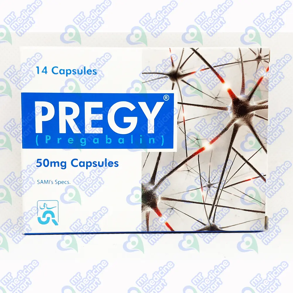 Pregy 50mg Capsule 14's