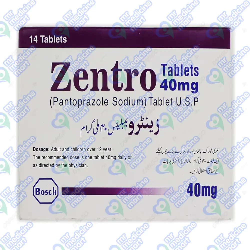Zentro 40mg Tablet 14's 
