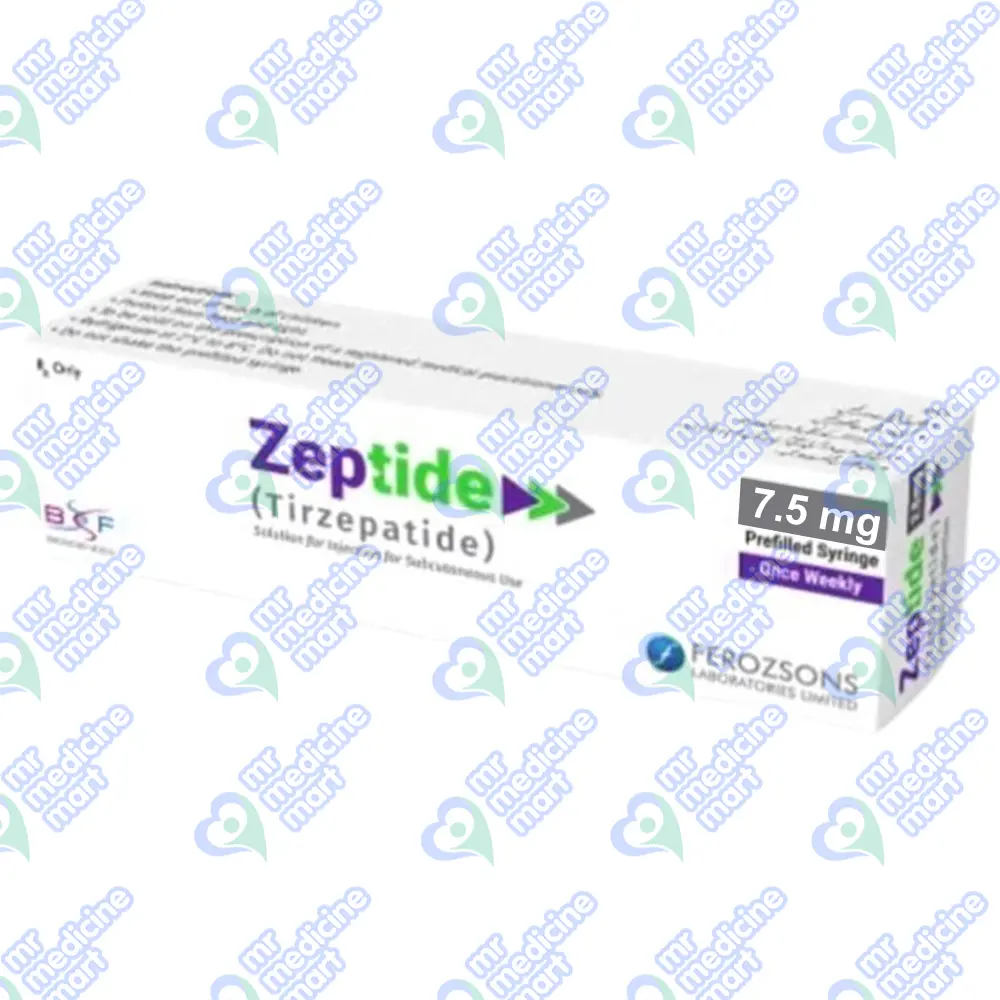 Zeptide 7.5mg Injection (PFS) Tirzepatide | Mr Medicine Mart