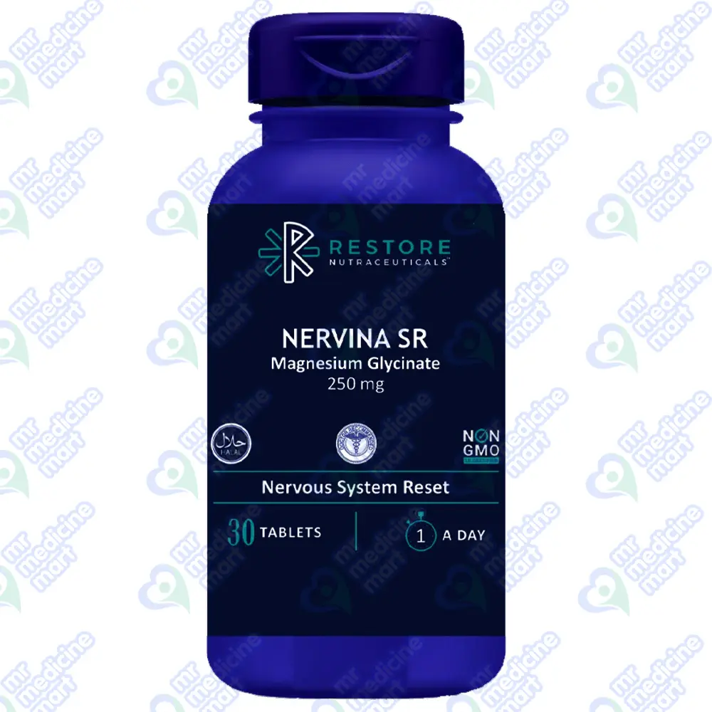 Nervina SR Magnesium Glycinate 250mg Tablet 30's