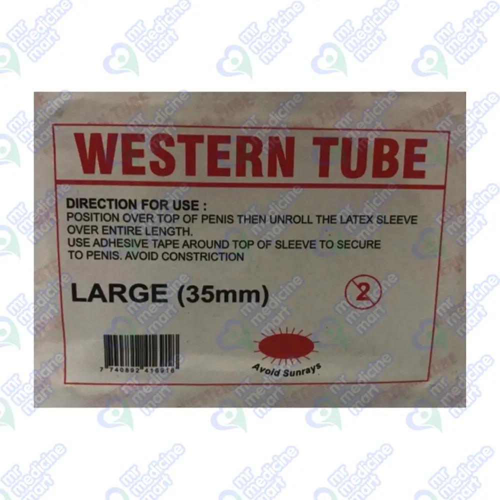 Western Tube Condom Catheter(1x40) (Large(35mm))