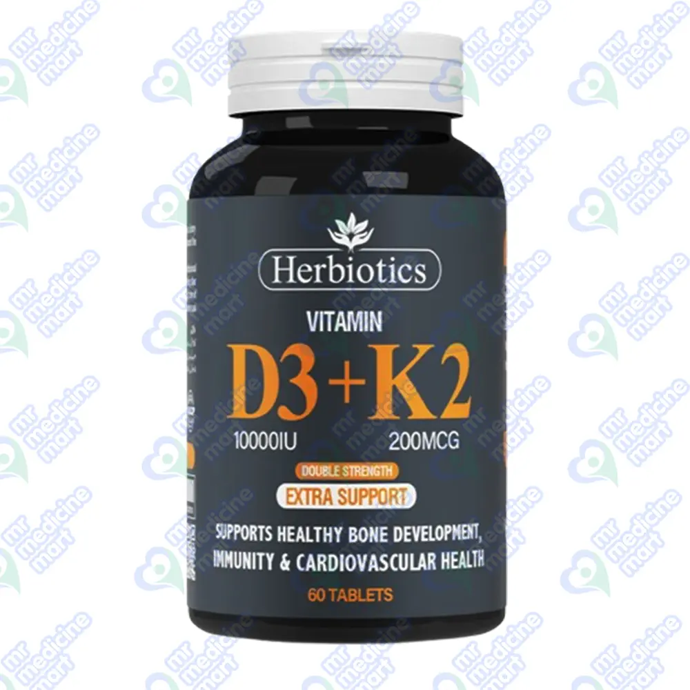 Herbiotics D3/K2 200mcg Tablet 60's