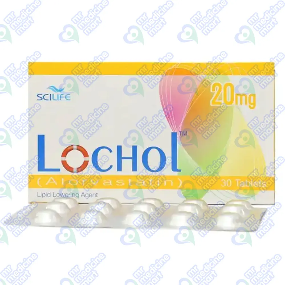 Lochol USP 20mg Tablet 