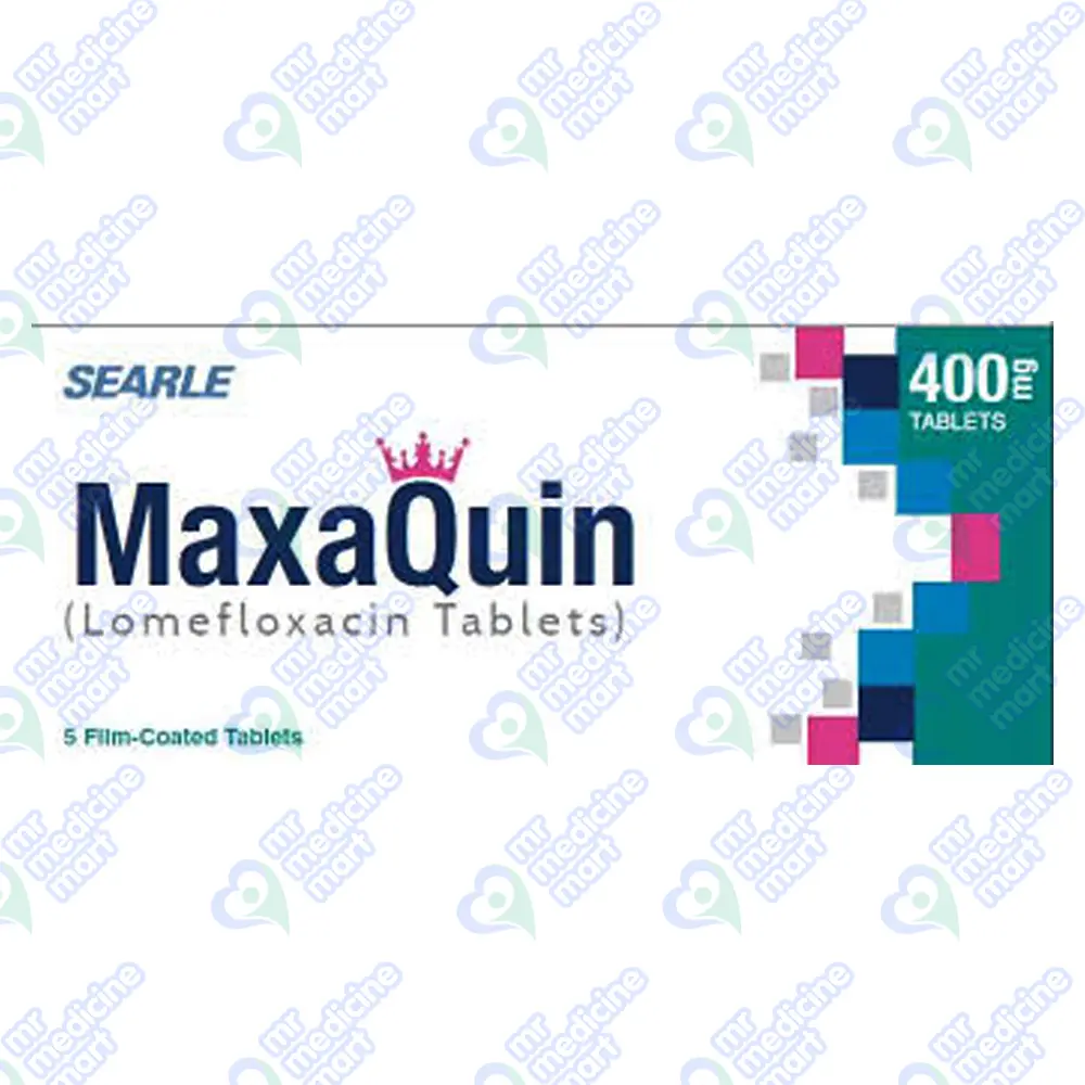 Maxaquin 400mg Tablet 5's