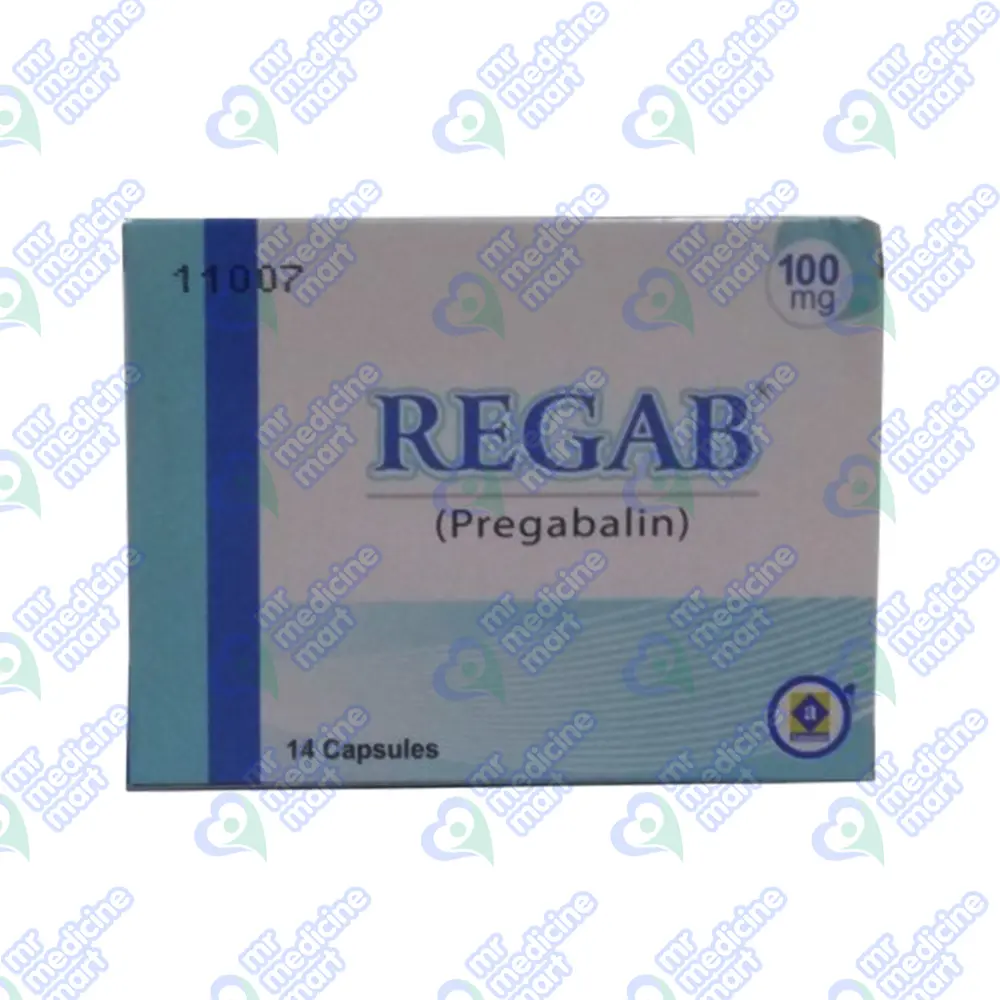 Regab 100mg Capsules 14's (New)