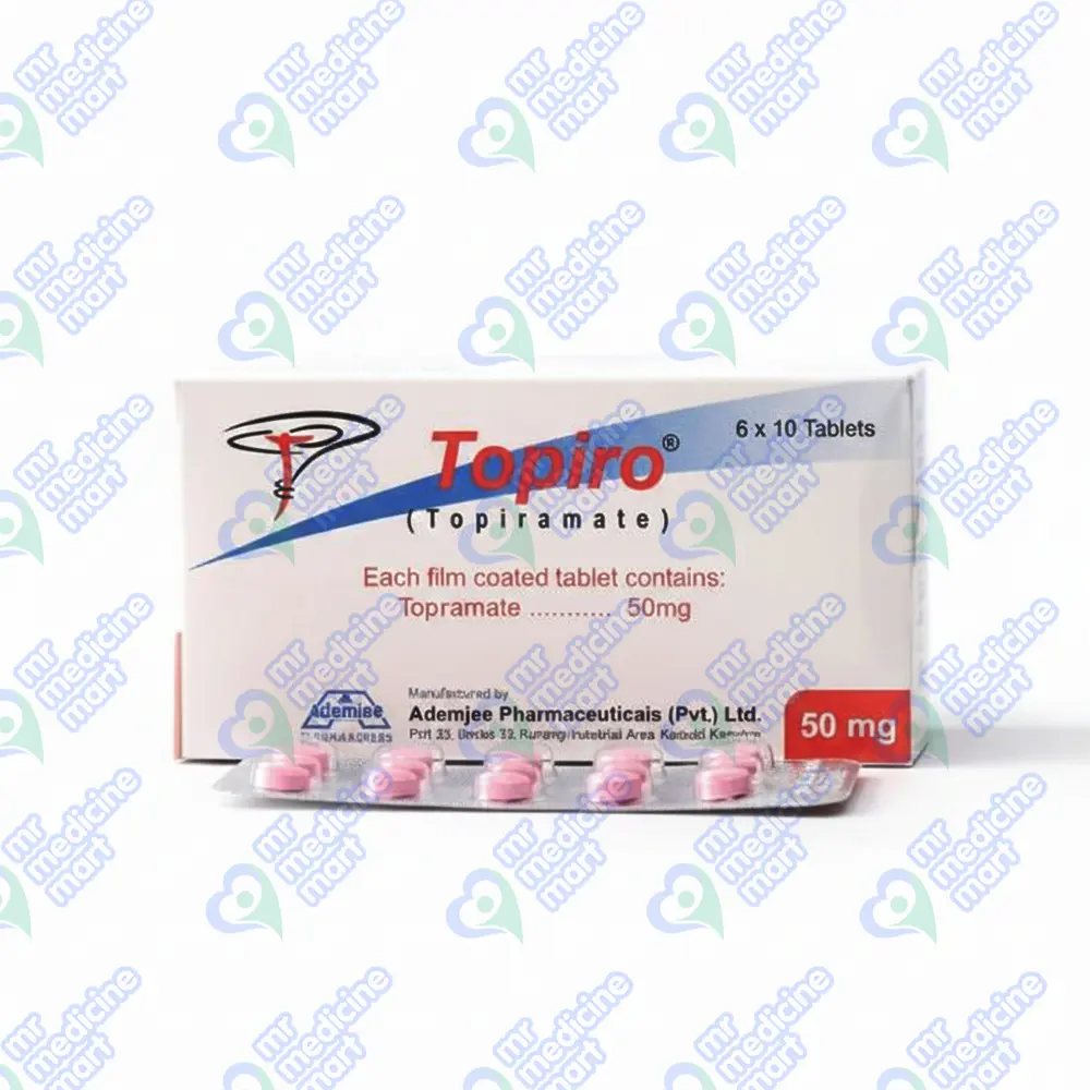 Topiro 50mg Tablets 