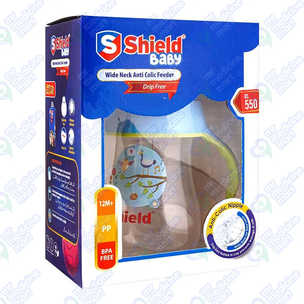 Shield Wide Neck Anti Colic Feeder (With Handel)