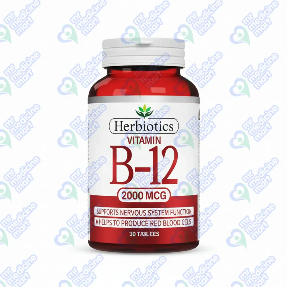 Herbiotics Vitamin B/12 2000mcg Tablet 60's