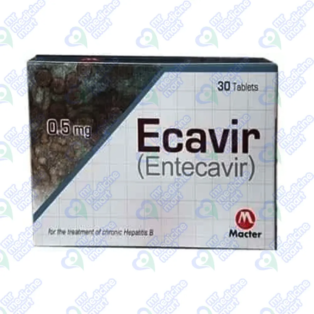 Ecavir 0.5mg Tablet 30's