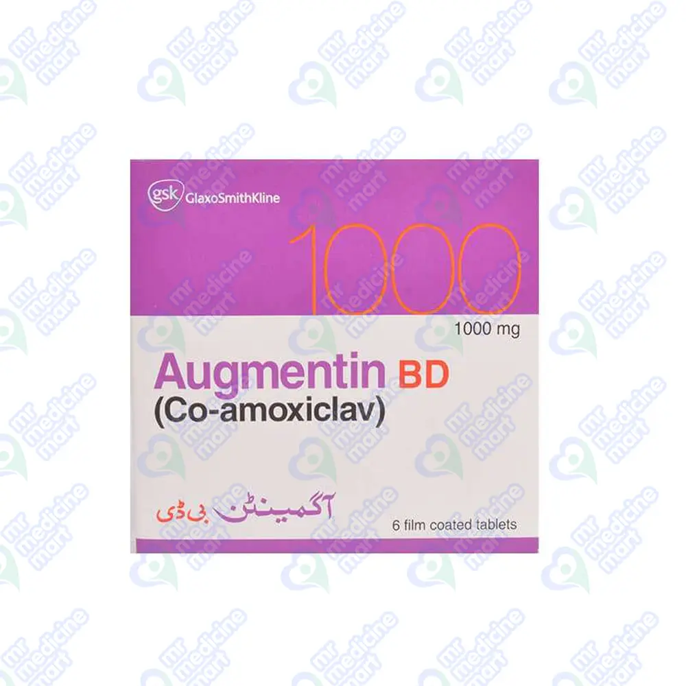 Augmentin BD 1000 mg Tablet 6'S