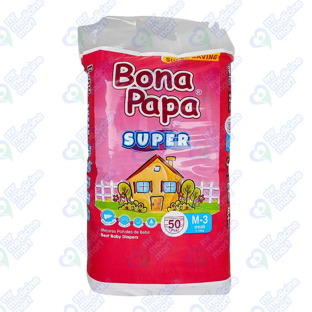 Bona Papa 3 Medium Diaper 50's