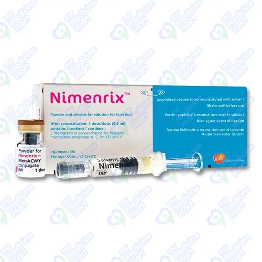 Nimenrix Injection 0.5ml Price In Pakistan | Mr Medicine Mart