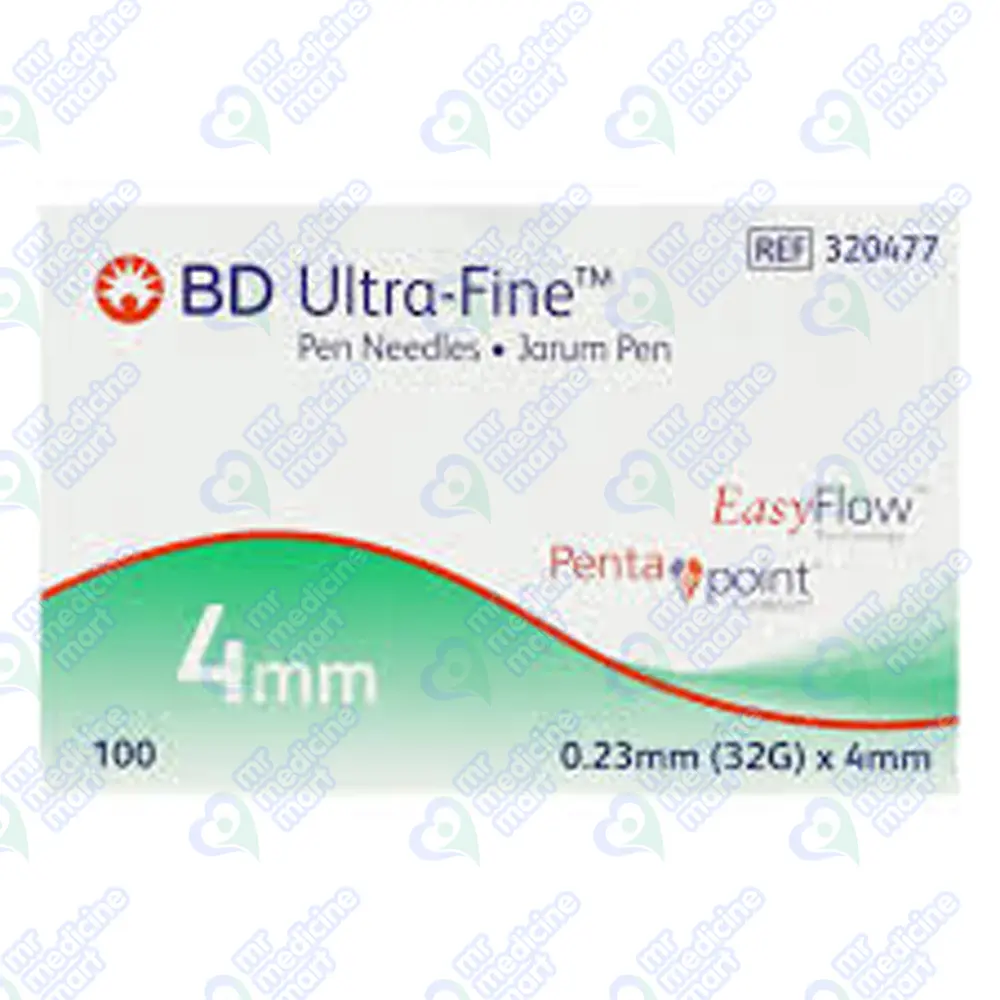BD Ultra Fine Pen Needles 4mm 100's