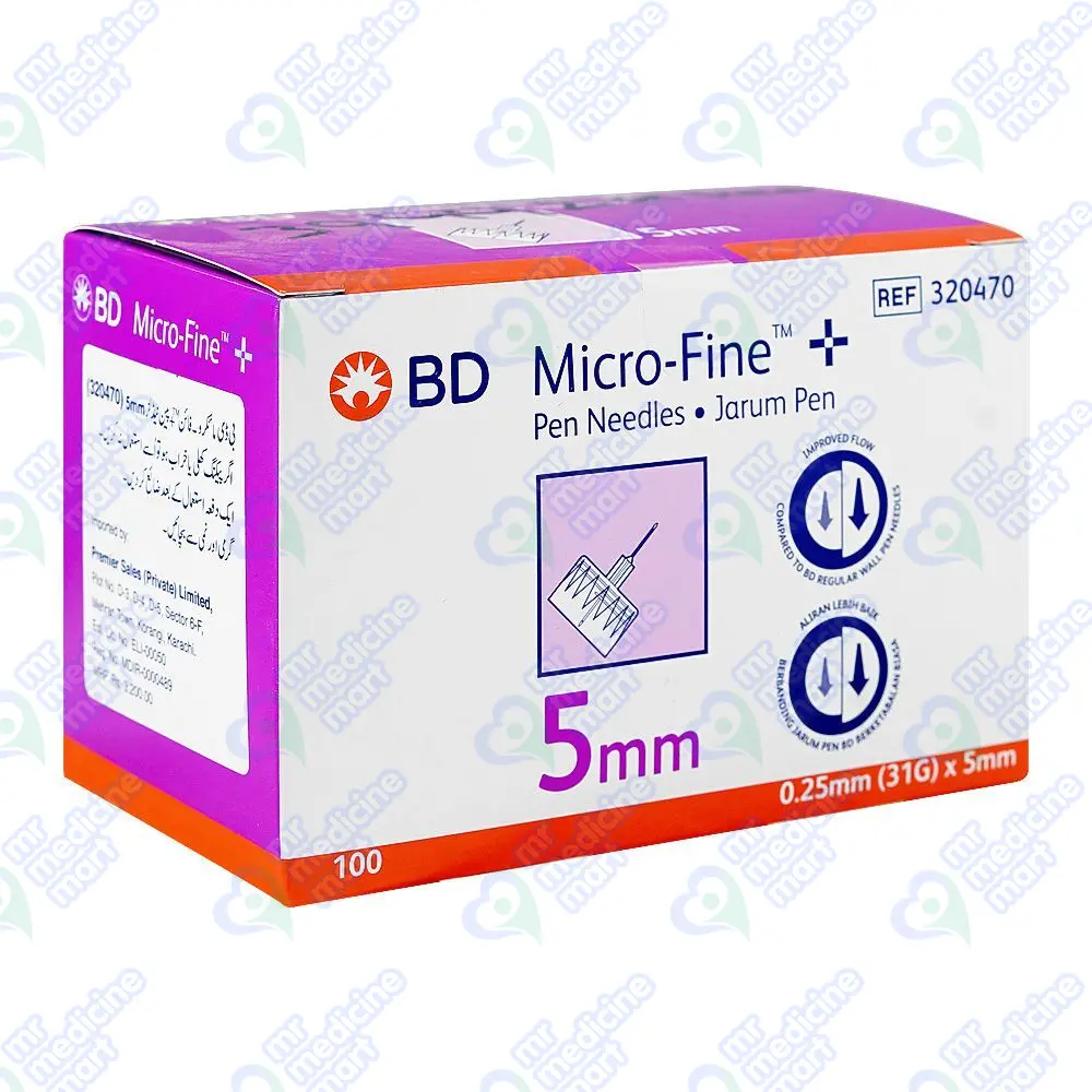 BD Micro Fine Pen Needles 5mm 100's