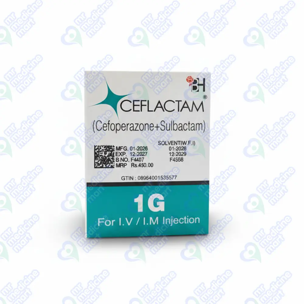 Ceflactam I.V/I.M Injection 1g (Cefoperazone/Sulbactam) I Uses