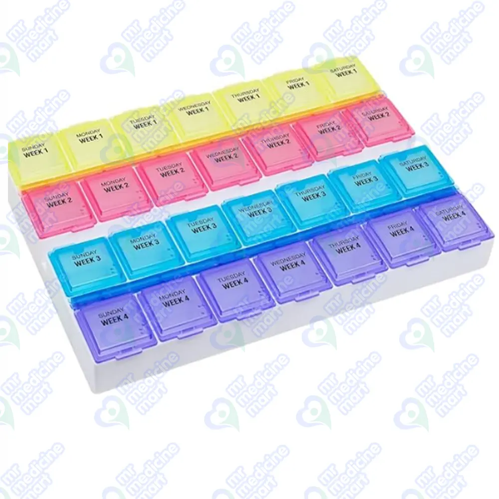 Weekly Pill Planner Box 28 Days 