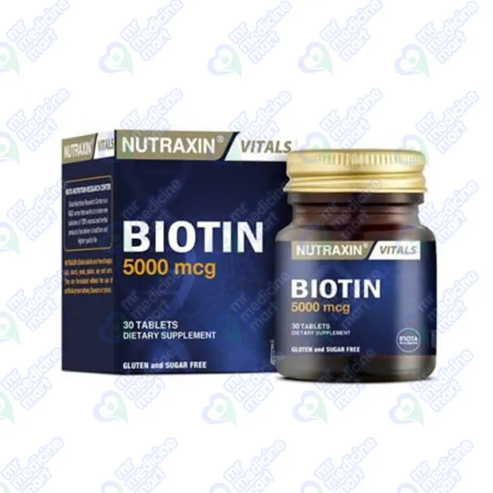 Nutraxin Biotin Tablet 5000mcg 30's 