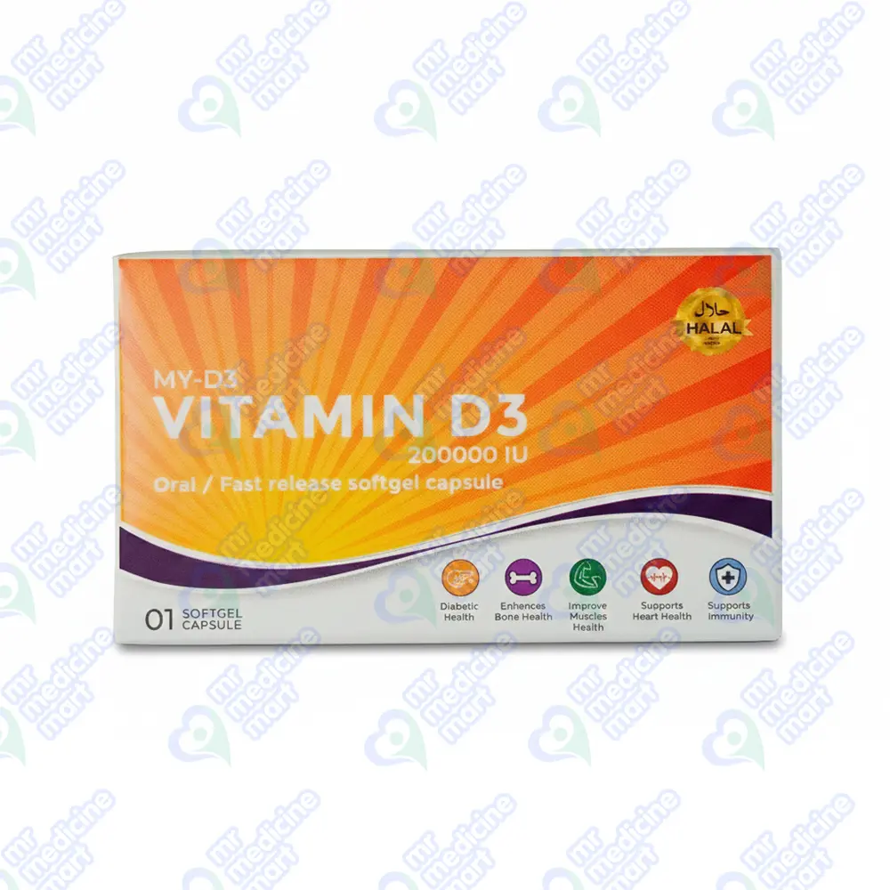 Gluvit S Vitamin D3 200000 IU Capsule