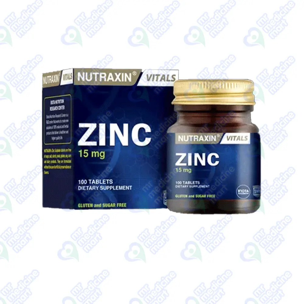 Nutraxin Zinc Tablet 15mg 100's