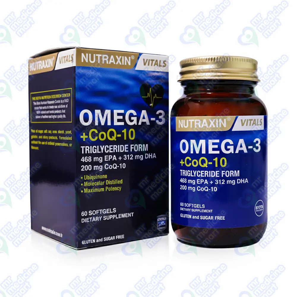 Nutraxin Omega 3 CoQ 10 Capsule 60's 