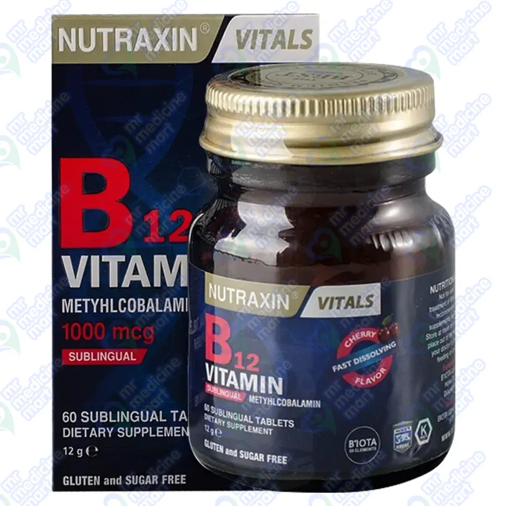 Nutraxin Vitamin B12 Tablet 1000mcg 60's