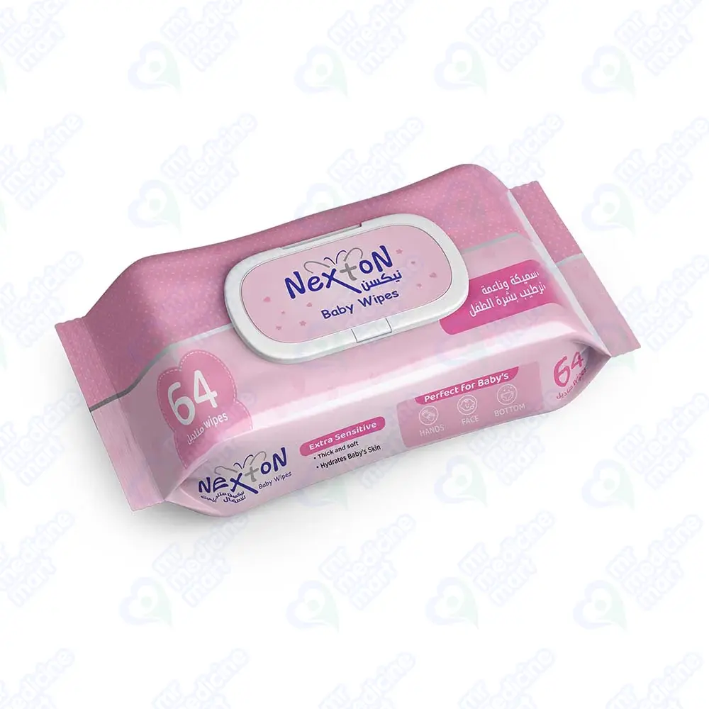 Nexton Baby Wipes 64's (Pink (mild Fragrance))