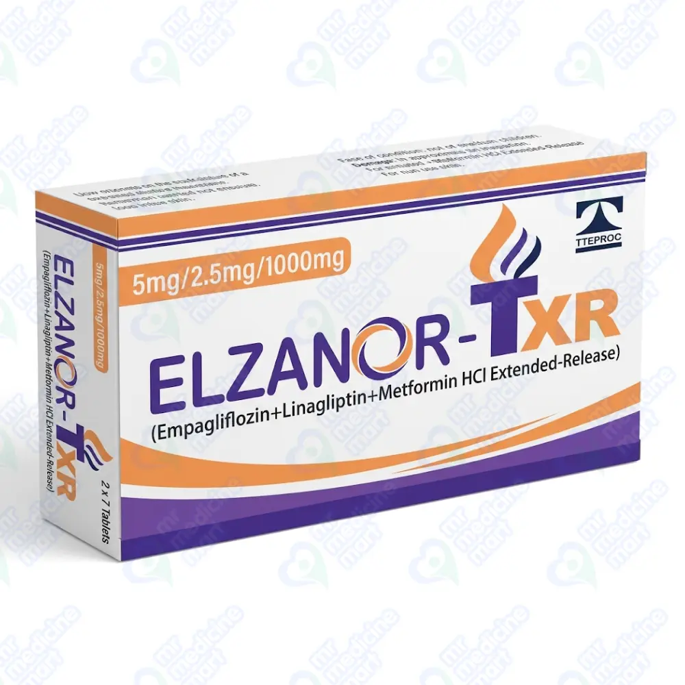 Elzanor TXR Tablet 5mg/2.5mg/1000mg