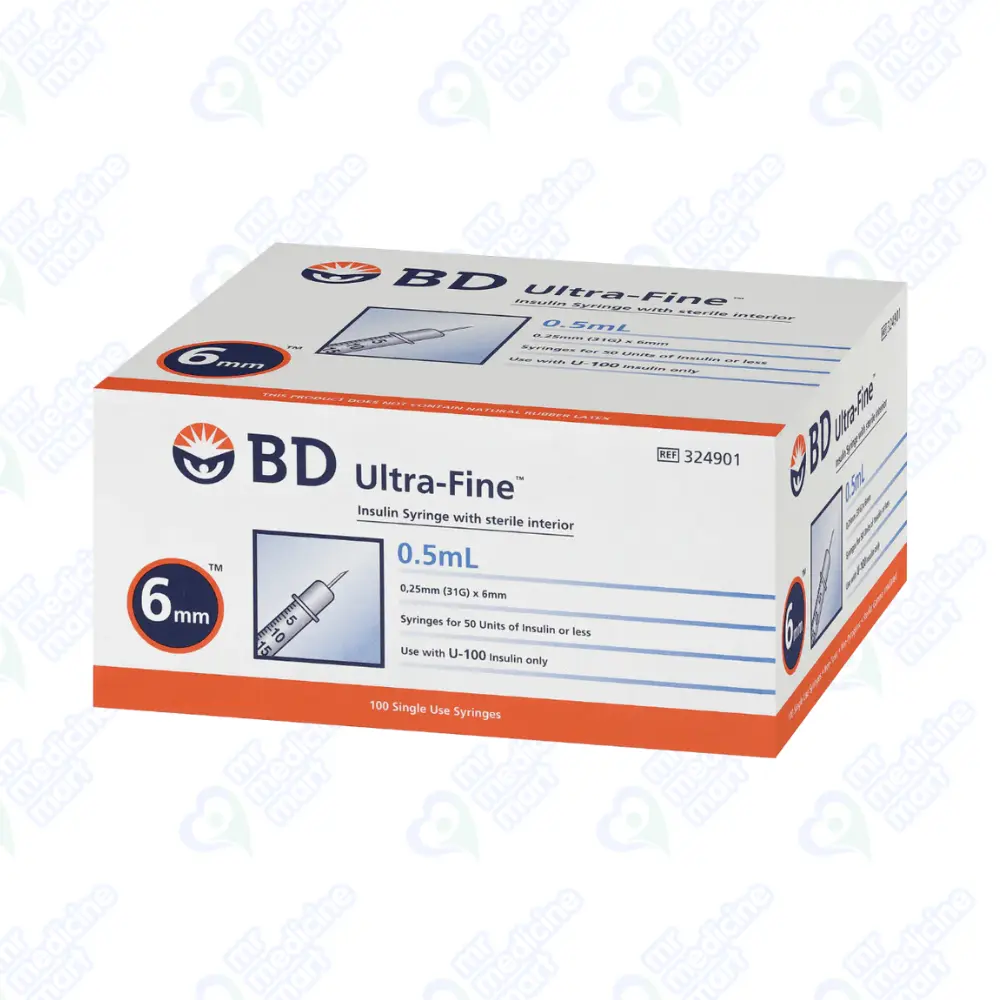 BD Syringe 0.5ml (6mm)