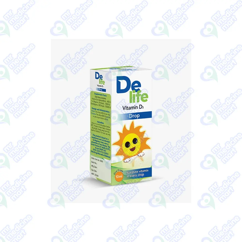 Delife Vitamin D3 Drop 10ml