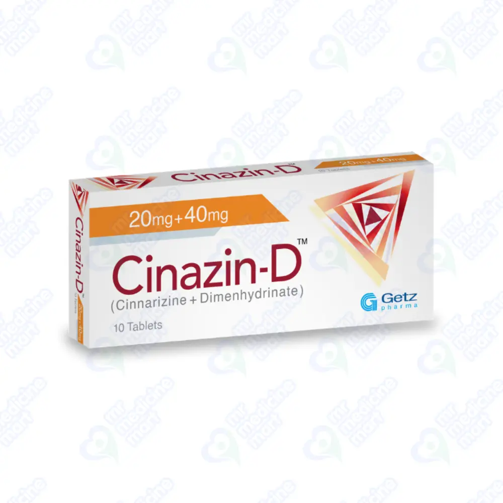 Cinazin D Tablet 20mg/40mg