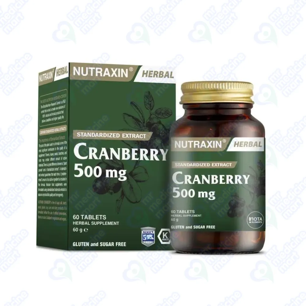 Nutraxin Cranberry Tablet 500mg 60's