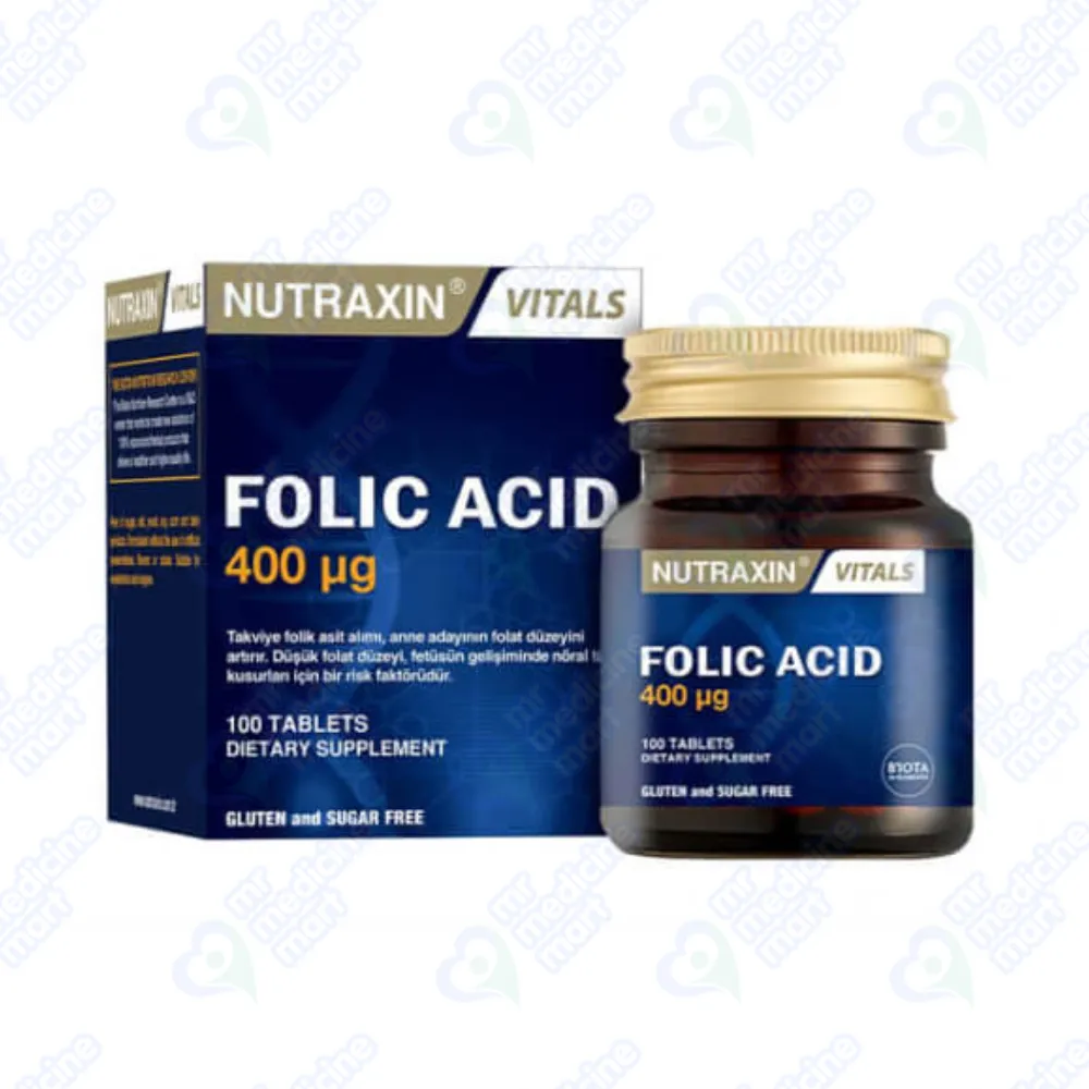 Nutraxin Folic Acid Tablet 400mg 100's