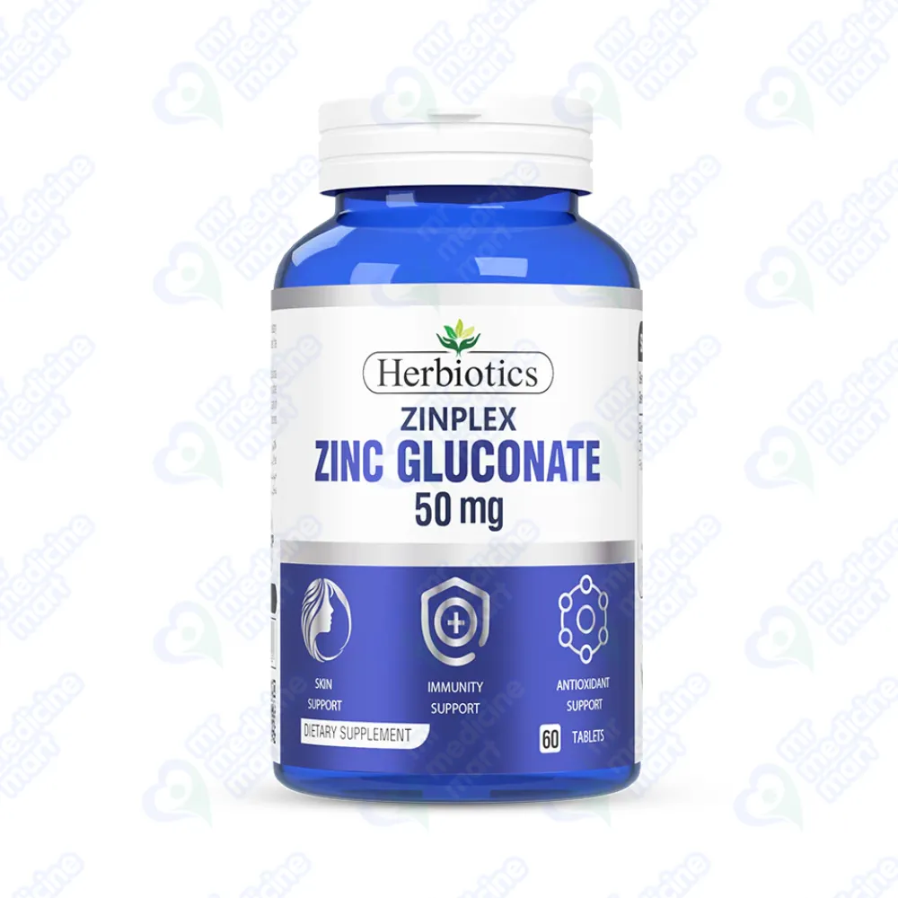 Herbiotics Zinc Gluconate 50mg Tablet 60's
