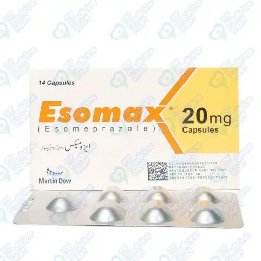 Esomax 20mg Capsule 7 'S