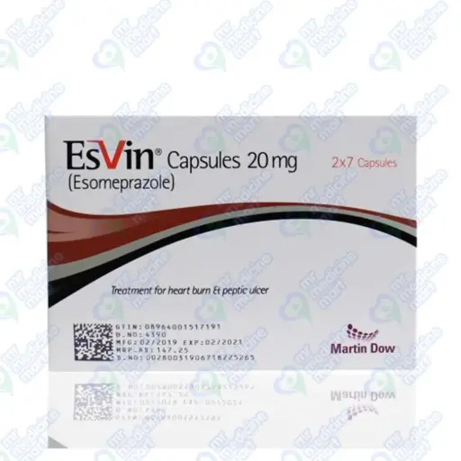 Esvin 20mg Capsule 7 'S