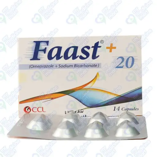 Faast Plus 20mg/1100mg Capsule 7 'S