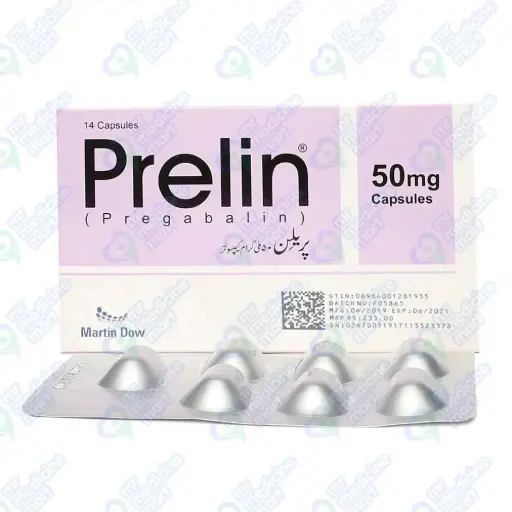 Prelin 50mg Capsule 7 'S