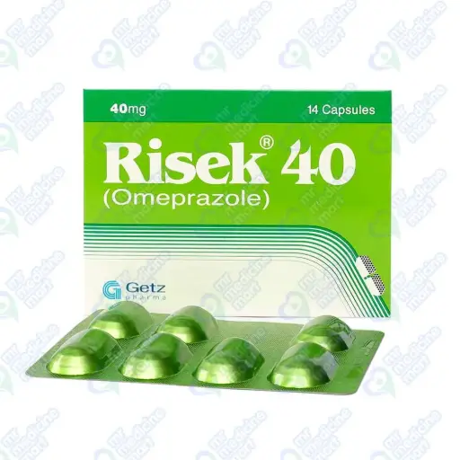 Risek 40mg Capsule 7'S