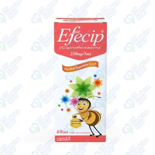 Efecip 250mg Suspension 60 ml
