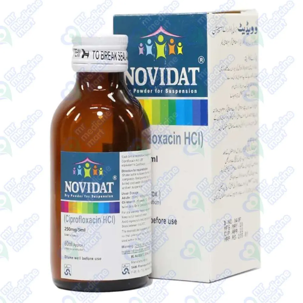 Novidat Suspension 250mg/5ml 60ml Price In Pakistan I Uses
