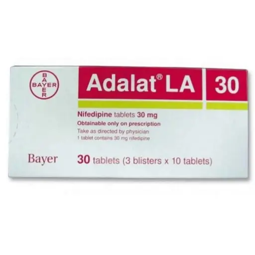 Adalat LA 30mg Tablet 10'S(Dis Continued)