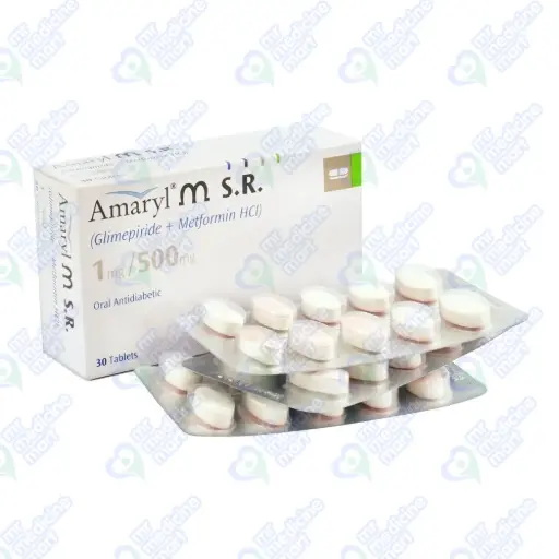 Amaryl MSR 1mg/500mg Tablet 10's