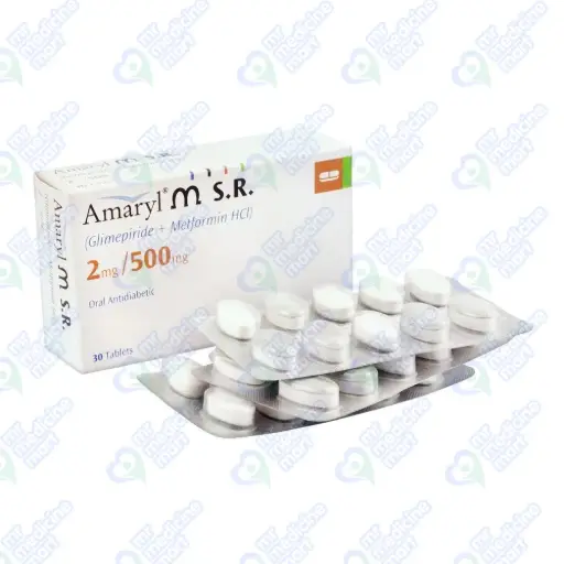 Amaryl MSR 2mg/500mg Tablet 10'S