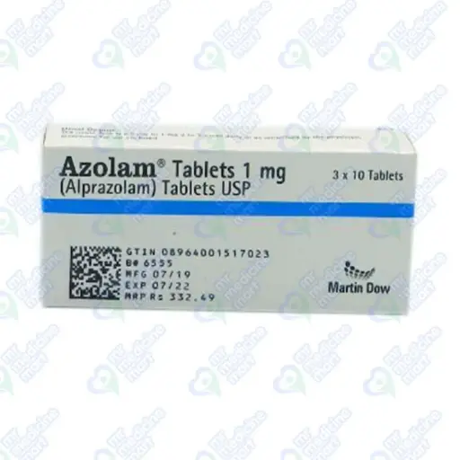 Azolam 1mg Tablet 10 'S(Net)